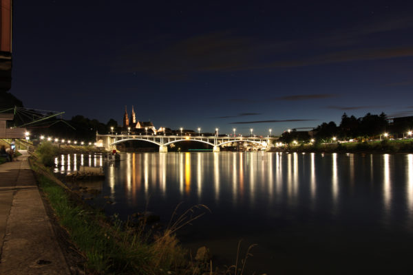 Wettsteinbrücke Basel by night